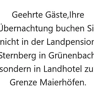 Gasthof Landpension Sternberg, Grunenbach